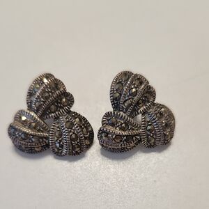Vintage Style Silver Earrings